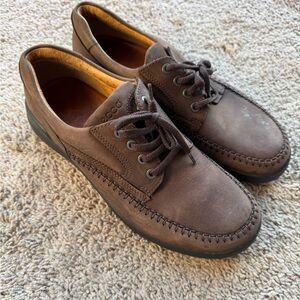 Ecco Seawalker Comfort Brown Leather Comfort Shoes Men’s sz 9-9.5